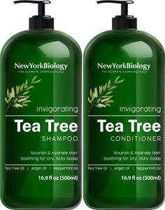 PRICES MAY VARY. ANTI DANDRUFF TEA TREE OIL SHAMPOO AND CONDITIONER SET – A soothing and hydrating formula for thinning hair and dry flakes prevention. Dandruff shampoo and conditioner benefits dry itchy scalp and thin dry hair. A refreshing calming and volumizing anti dandruff treatment shampoo. HAIR GROWTH SHAMPOO AND CONDITIONER FOR MEN WOMEN KIDS – This invigorating formula helps encourage easy and fast hair growth and regrowth for thinning hair and hair loss. It also helps strengthen and th Tea Tree Oil Hair, Itchy Skin Relief, Tea Tree Body Wash, Tea Tree Oil Shampoo, Hair Thickening Shampoo, Acne Body Wash, Skin Tea, Tea Tree Shampoo, Dry Itchy Scalp