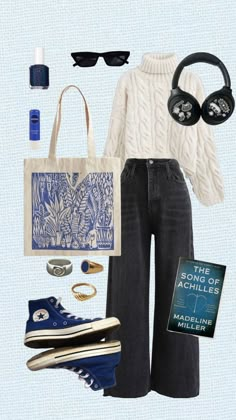 🌊🦋🫐 Artsy Clothing Aesthetic, Indian College Outfits, 6th Form Outfits, Artsy Outfit, Cute Simple Outfits, Polyvore Outfits, College Outfits