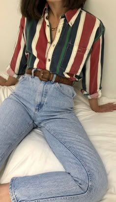 Look Retro, Hipster Outfits, 90s Fashion Outfits, 90's Fashion, Outfit Jeans, Outfit Trends, Mode Inspo, 가을 패션, Cute Summer Outfits