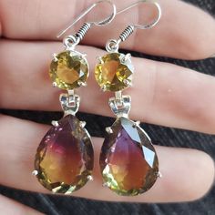 Brand New Handmade Ametrine And Citrine Silver Dangle Earrings. 2.08" New To Poshmark? Use Referral Code Kimberlyn222 To Receive $10. Silver Citrine Drop Earrings, Elegant Citrine Faceted Earrings, Silver Citrine Round Earrings, Luxury Faceted Citrine Earrings, Yellow Citrine Faceted Earrings, Rose Gold Hoop Earrings, Heart Dangle Earrings, Costume Jewelry Earrings, Silver Dangle Earrings