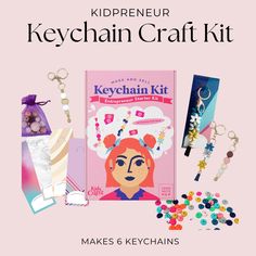 the keychain craft kit is on display