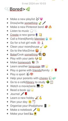 Things To Do To Keep Busy, What To Do When Your Bored In School, Easy Thing To Do When Your Bored, Things To Do When Bored At Home By Yourself, Things To Do At 3 Am, Cute Things To Do When Your Bored, Things To Do When Bored In Summer, Preppy Glow Up, What To Do When Bored By Yourself