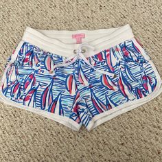 Questions? Leave A Comment Below! Clean Home Never Worn Fast Ship Lilly Pulitzer Chrissy Shorts. In The Original And Rare Sailboat Print. Color Is Still Bright Pink, Blue And White. Shorts Feature Front Pockets, Elastic Waist With Tie And Have A 3" Inseam. 96% Cotton And 4% Spandex. Broom Dresser Playful Spring Vacation Pajama Shorts, Lilly Pulitzer Family Pictures, Playful Pajama Shorts For Beach In Spring, Blue Pajama Shorts For Poolside In Spring, Blue Pajama Shorts For Poolside Spring, Playful Stretch Shorts For Vacation, Spring Poolside Blue Pajama Shorts, Playful Summer Vacation Pajama Shorts, Casual Pink Bottoms For Beach Party