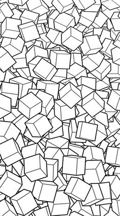 an abstract black and white background with many cubes in the shape of rectangles