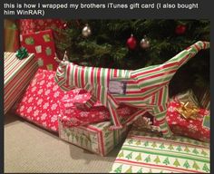 several wrapped presents under a christmas tree