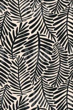 black and white zebra print fabric with leaves on the front, in an abstract manner