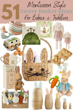 1 year old easter basket ideas 6 Month Old Easter Basket Ideas, Bluey Easter Basket Ideas, Infant Easter Basket Ideas, Infant Easter Basket, Boy Easter Basket Ideas, Montessori Easter