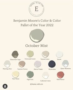 the color scheme for benjamin moore's color & color palette of the year 2012