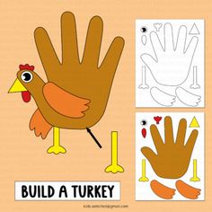 Thanksgiving Day Activities : Build a Turkey Handprint► Coloring / Cut and Glue► Colored Template / B&W Template► Art for November Month► Thanksgiving project ideas for Bulletin Board / Classroom Decor / Door Decor► 3 pages► Available in PDF format► Letter size 8.5 x 11 inchesTHANK YOU :✅ Please... Turkey Art For Toddlers, Thanksgiving Day Activities, Build A Turkey, Classroom Decor Door, Hand Turkey, Template Art, Board Classroom, Bulletin Boards Classroom Decor, Turkey Handprint