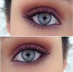 Purple Smokey eye Weding Hair, Long Lashes, Makeup Goals, Eyeshadow Looks, Beautiful Makeup, Makeup Skin Care