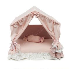 Dog Cabana Bed Pink Dog Cabana, Elegant Dog, Puppy Room, Teepee Bed, Pet Boutique, Dog Items, Pink Bedding, Pink Room, Cute Room Decor