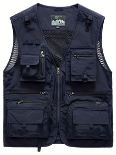 Introducing our Men's Breathable Cargo Vest, perfect for all your outdoor activities this summer. Crafted from high-quality Polyamide material, this sleeveless vest is designed to keep you cool and comfortable during your adventures. Whether you're hiking, camping, or simply enjoying a weekend BBQ, this versatile vest is a must-have for any man on the go. Benefits: Stay cool and comfortable: The breathable Polyamide material ensures that you stay cool and comfortable, even on the hottest summer days. Versatile design: With plenty of pockets to store your essentials, this cargo vest is perfect for outdoor activities such as hiking, fishing, and camping. Easy care: Simply toss this vest in the washing machine or take it to the dry cleaners for easy care and maintenance. Stylish and practical Gilet Cargo, Vest Outfits Men, Cute Outfits With Shorts, Cargo Vest, Outdoor Vest, Casual Outwear, Gym Essentials, Vest Designs, Cargo Jacket