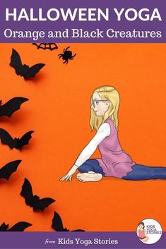 a Halloween yoga lesson inspired by creatures that are orange and black Poisonous Dart Frog, Kids Yoga Themes, Yoga Pose Ideas, Kid Yoga Lesson Plans, Yoga Lesson Plans, Animal Yoga