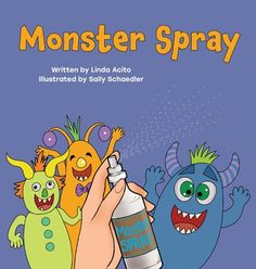 the monster spray book is being held up by someone's hand with monsters on it