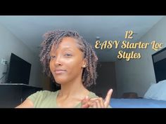 Starter Loc Styles, Easy Starters, Invisible Stitch, Starter Locs, Loc Styles, Rubber Band, Locs, To Look, That Look