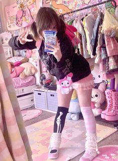 cred--> @Pinkbeanyyy (pic not mine! check out her ig!!) Your Cute, Kawaii Room, Creepy Cute, Kawaii Clothes, Kawaii Girl, Fit Inspo, Kawaii Fashion