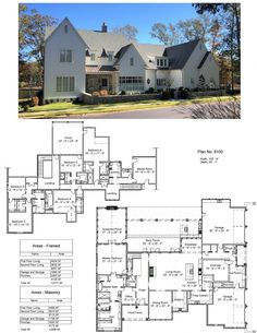 two story house plans with large windows and lots of room