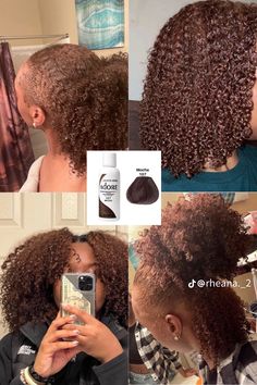 Afro Hair Dye, Adore Hair Dye, Mocha Color Hair, Mocha Hair, Cabello Afro Natural, Dyed Natural Hair