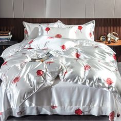 Luxury Rose Soft Silky Tencel Duvet Cover Set | Yedwo Home