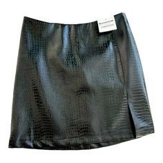 Black Faux Leather Snakeskin Skirt With Slit Snakeskin Skirt, Black Faux Leather, Snake Skin, Womens Skirt, Faux Leather, Skirt, Wardrobe, Grey, Leather