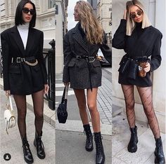 Blazer Going Out Outfit, Blazer Dress Outfits, Chic Outfits Classy, Chic Clothing Style, Black Boyfriend, Blazer Outfits For Women, London Outfit, Winter Dress Outfits, Stylish Work Attire