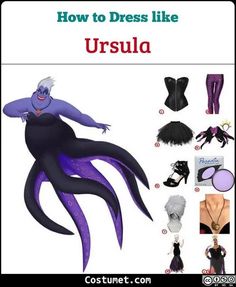 Ursula Cosplay Diy, Diy Tentacles, Diy Ursula Costume, Ursula Sea Witch