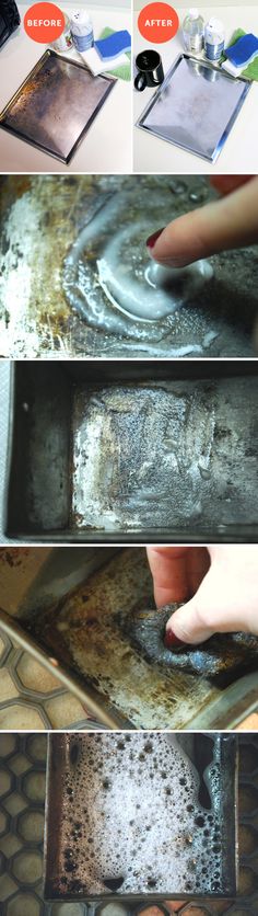 how to clean an old stove top