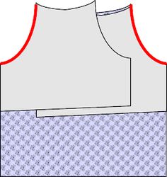 an apron pattern with the front and back cut out