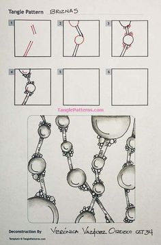 the instructions for how to make an ornament necklace with beads and balls on it