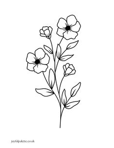 Easy Flower Coloring Pages for kids and adults Simple Flower Coloring Pages, Simple Flower Coloring, Flower Coloring Pages For Kids, Flower Coloring Sheets, Printable Flower, Birthday Coloring Pages, Flower Pot Garden