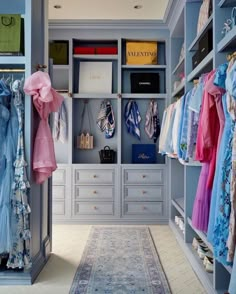 Built In Storage Ideas, Ashley Stark, Caitlin Wilson Design, Storage Ideas For Small Spaces, Painted Closet, Caitlin Wilson, Dressing Room Closet, Beautiful Closets, Closet Colors