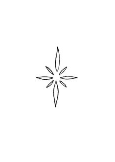 a black and white drawing of a snowflake