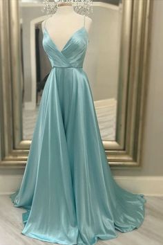 Prom Dresses Green, Dresses Green, Custom Size Dresses, Dress Satin, Green Satin, Long Prom Dress, Formal Evening Dresses, Prom Dresses Long