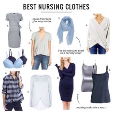 Best Nursing Clothes, Nursing Clothes Breastfeeding, Nursing Friendly Clothes, Nursing Tops Breastfeeding, Nursing Friendly Outfits