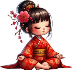 Kokeshi Tattoo, Cute Art Drawings, Buddha Tattoos, Japanese Dolls, Girly Art