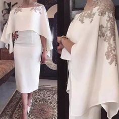 Tea Length Mother of the Bride Dresses with Appliques · dressydances · Online Store Powered by Storenvy Fitted Long Dress For Wedding Guest, Wedding Guest Gowns, 파티 드레스, Satin Cocktail Dress, Short Women Fashion, Womens Prom Dresses, Evening Gown Dresses, Dress Sleeve Styles, فستان سهرة