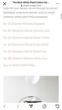 the white paint colors for walls and floors