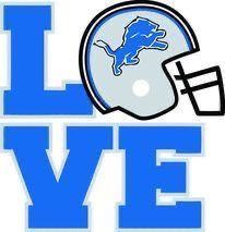 i love detroit lions football helmet