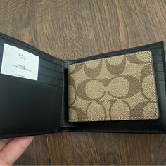 Great Choice! Casual Brown Bifold Wallets, Casual Brown Trifold Wallet With Interior Card Slots, Coach Brown Wallet For Business, Designer Coach Bifold Wallet, Coach Brown Business Wallet, Designer Brown Wallet With Interior Card Slots, Coach Brown Wallet With Coin Pocket, Brown Coach Wallet With Coin Pocket, Casual Coach Wallets For Everyday Use