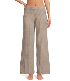 From UGG&#x2C; these lounge pants feature:Cozy knit ribbed fabricationElastic waistbandHigh risePull-on constructionApprox. 29" inseamPolyesterMachine wash cold/tumble dry lowImported. Ribbed Full-length Loungewear Bottoms, Full Length Ribbed Loungewear Bottoms, Ribbed Full-length Bottoms For Loungewear, Full Length Ribbed Bottoms For Loungewear, Comfortable Ribbed Loungewear Bottoms, Ribbed Lounging Bottoms, Comfortable Ribbed Lounging Bottoms, Cozy Ribbed Wide Leg Bottoms, Comfy Ribbed Bottoms