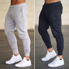 Gender:Men's; Style:Trousers,Athletic; Occasion:Daily,Casual; Fit Type:Slim Fit; Function:Lightweight; Waistline:Mid Waist; Pattern:Solid Color; Design:Pocket,Elastic Waist; Pants Type:Workout Pants,Running Pants,Fleece Pants,Joggers,Track Pants,Sweatpants,Joggers; Front page:FF; Listing Date:07/02/2024; Hips:null; Length:null; Waist:null; Fit US Size:null; Fit UK Size:null; Fit EU Size:null Casual Gray Yoga Pants For Gym, Casual Long Yoga Pants For Sports, Fitted Sportswear Pants With Pockets, Casual Gray Yoga Pants For Workout, Baggy Gray Joggers For Sports, Baggy Gray Gym Bottoms, Gray Casual Gym Bottoms, Baggy Gray Bottoms For Gym, Full-length Sweatpants With Pockets For Gym