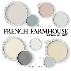 french farmhouse house sherylin williams's paint colors for walls and ceiling in various shades