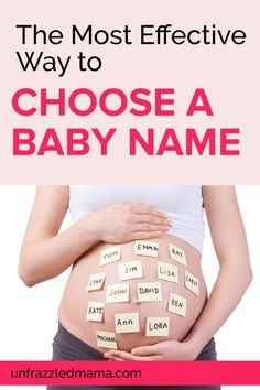 the most effective way to choose a baby name