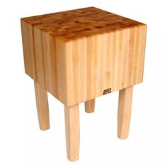 a small wooden table with legs and a cutting board on it's side that says, click image to enlarge