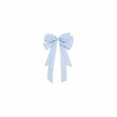 a blue bow on a white background