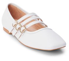 Matisse Ballet Flat - Nova - QVC.com Matisse Boots, White Ballet Flats, Womens Ballet Flats, Karl Lagerfeld Paris, White Flats, Luxe Gifts, Women's Loafers, Ballet Flat, Mens Big And Tall