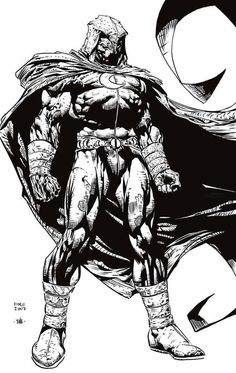 a black and white drawing of a batman