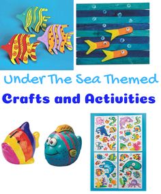 under the sea themed crafts and activities for kids to do with their favorite fish friends