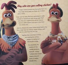 an advertisement for the chicken movie, they who are you eating chicken? is shown here