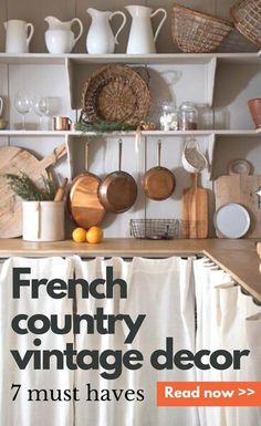 a book cover for french country vintage decor 7 must haves